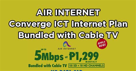 converge air internet router|Air Internet : Converge ICT No Data Cap Internet Plan Bundled .